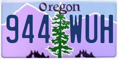 OR license plate 944WUH