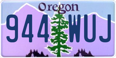 OR license plate 944WUJ