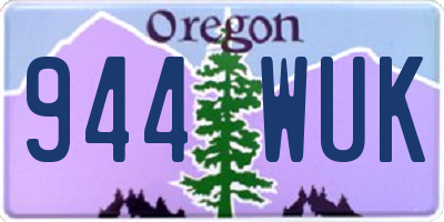 OR license plate 944WUK