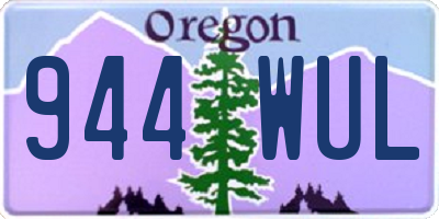 OR license plate 944WUL