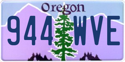 OR license plate 944WVE
