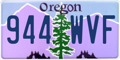 OR license plate 944WVF