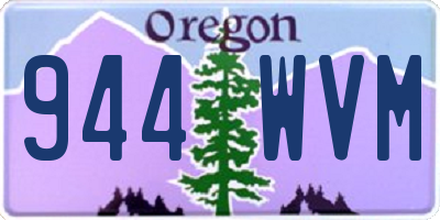 OR license plate 944WVM