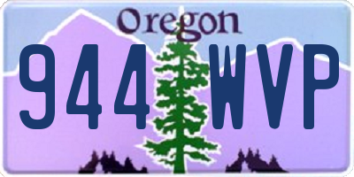 OR license plate 944WVP