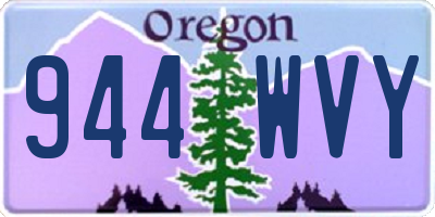 OR license plate 944WVY