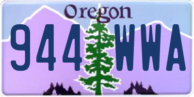 OR license plate 944WWA