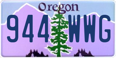 OR license plate 944WWG