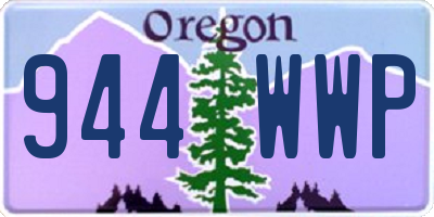 OR license plate 944WWP
