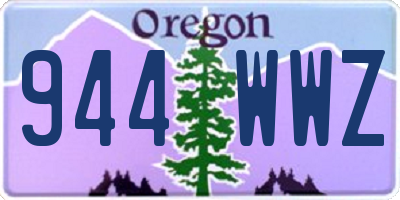 OR license plate 944WWZ