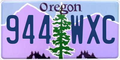OR license plate 944WXC