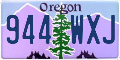 OR license plate 944WXJ