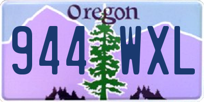 OR license plate 944WXL