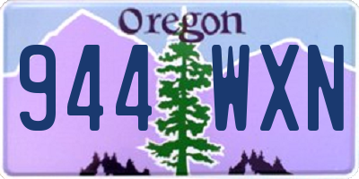 OR license plate 944WXN