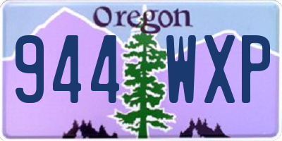OR license plate 944WXP