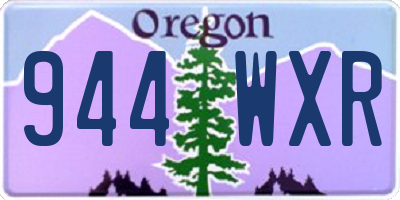 OR license plate 944WXR