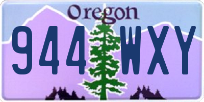 OR license plate 944WXY