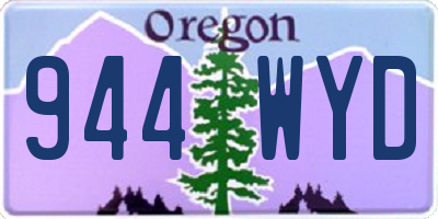 OR license plate 944WYD