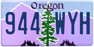 OR license plate 944WYH