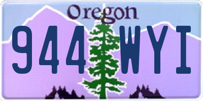 OR license plate 944WYI