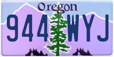 OR license plate 944WYJ