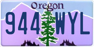 OR license plate 944WYL