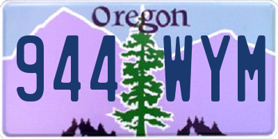 OR license plate 944WYM