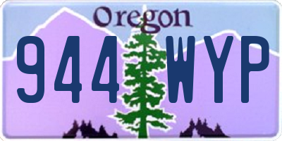 OR license plate 944WYP