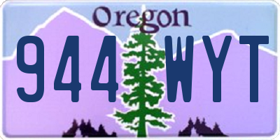 OR license plate 944WYT