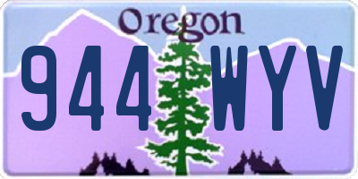 OR license plate 944WYV