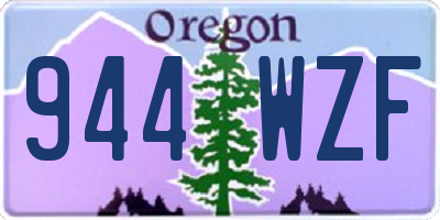 OR license plate 944WZF