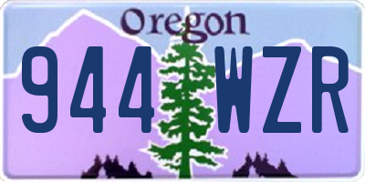 OR license plate 944WZR