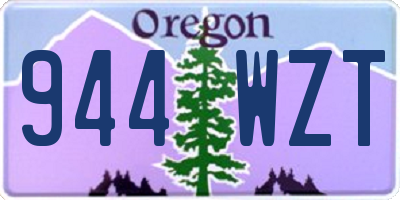 OR license plate 944WZT