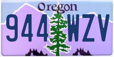 OR license plate 944WZV