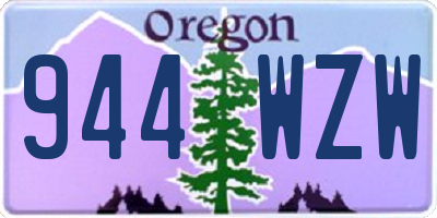 OR license plate 944WZW