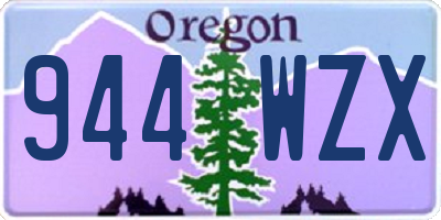 OR license plate 944WZX