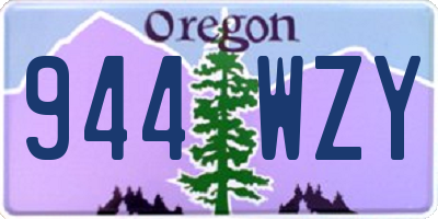 OR license plate 944WZY