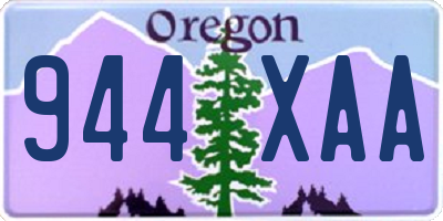OR license plate 944XAA