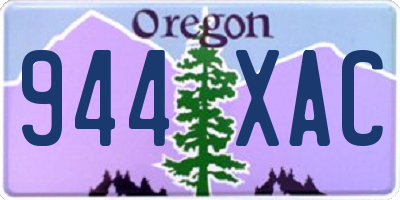 OR license plate 944XAC