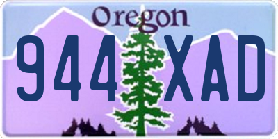 OR license plate 944XAD
