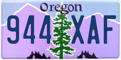 OR license plate 944XAF