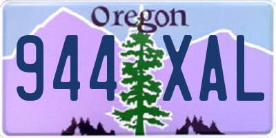 OR license plate 944XAL