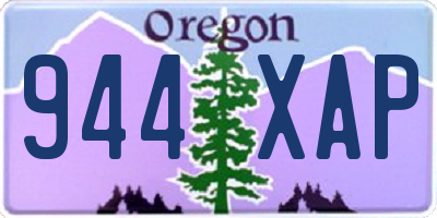 OR license plate 944XAP