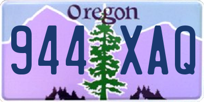 OR license plate 944XAQ