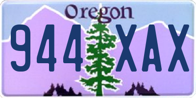 OR license plate 944XAX