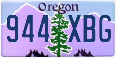 OR license plate 944XBG