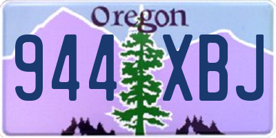 OR license plate 944XBJ