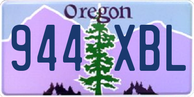OR license plate 944XBL