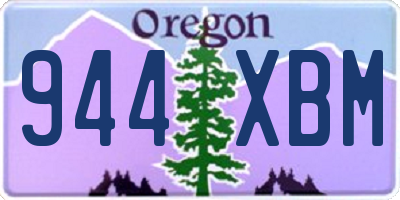 OR license plate 944XBM