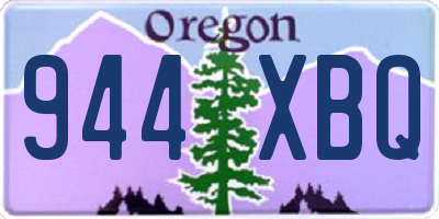 OR license plate 944XBQ