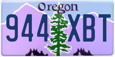 OR license plate 944XBT